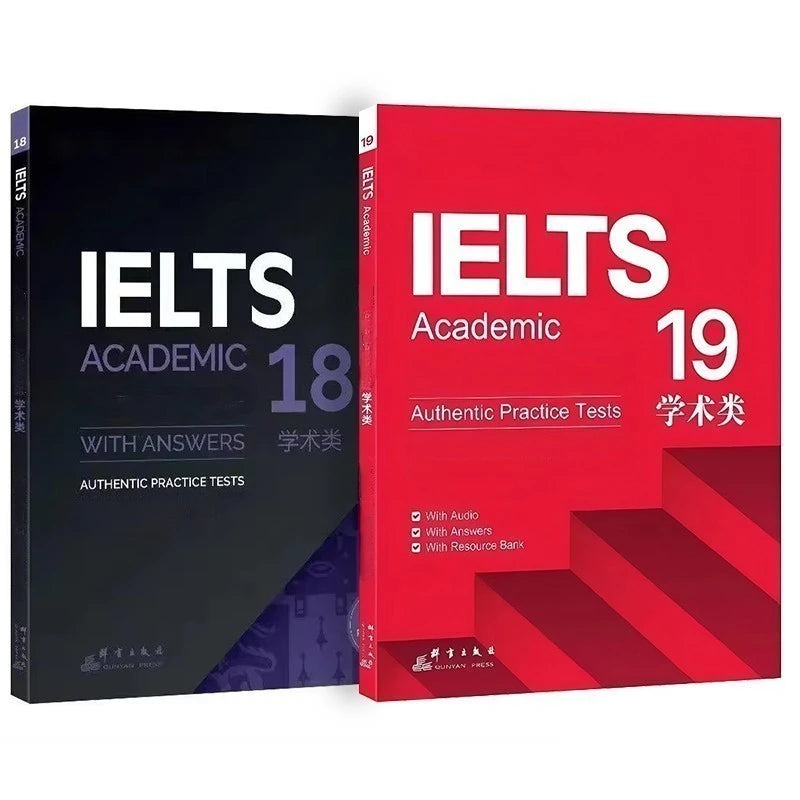 1 book English Ielts 17/18/19/20 Academic Speaking Listening Reading Writing Study Book Workbook Authentic Practice Tests