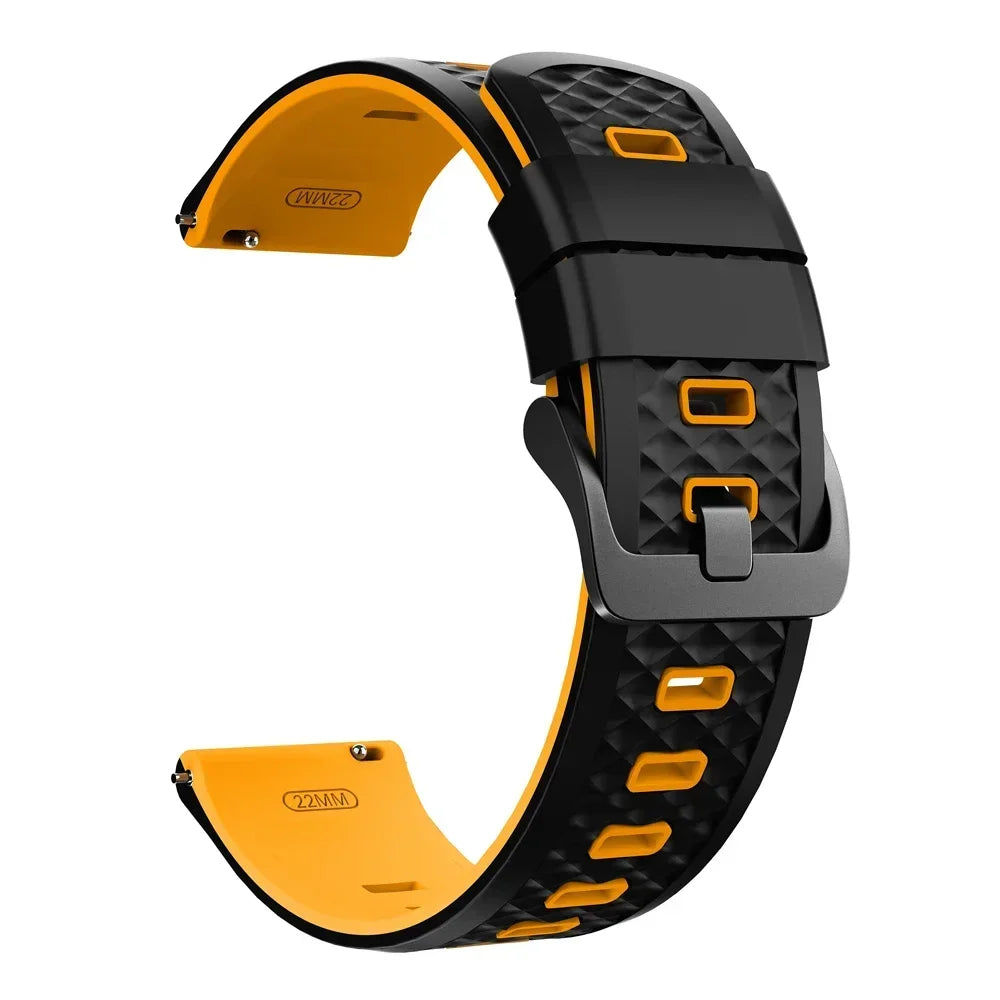 22mm Sport Slicone Strap For OnePlus Watch 3 2 2R 46mm Soft Bracelet For OPPO Watch X X2 4 Pro/Mi Watch 2 Pro S4 S3 S1 Watchband