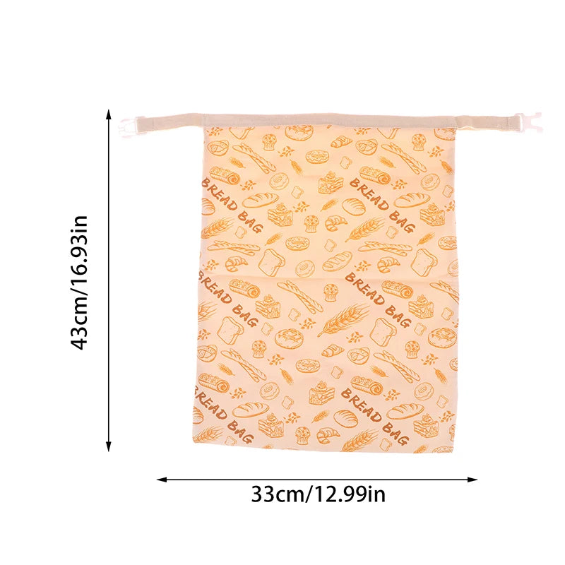 1Pcs Reusable Beeswax Food Wrap Bag Linen Cotton Bread Storage Bag Food Grade Eco Friendly Sandwich Pouch