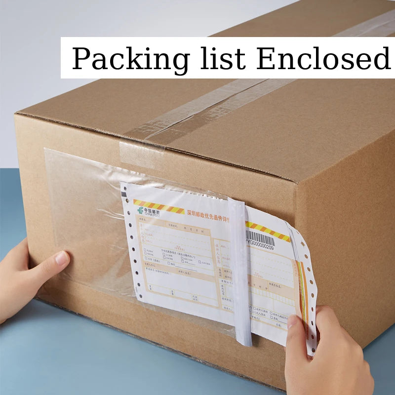 30 PCS Packing List  Envelope Pouches Clear Self-adhesive Shiping Label  Packing List  OPP Packing List Bag