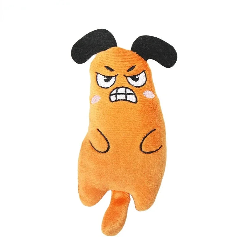 Pet Kitten Chewing ToyFunny cute Plush Toy Teeth Grinding Catnip cat Toys Interactive Claws Thumb Bite Cat mint For Cats hot