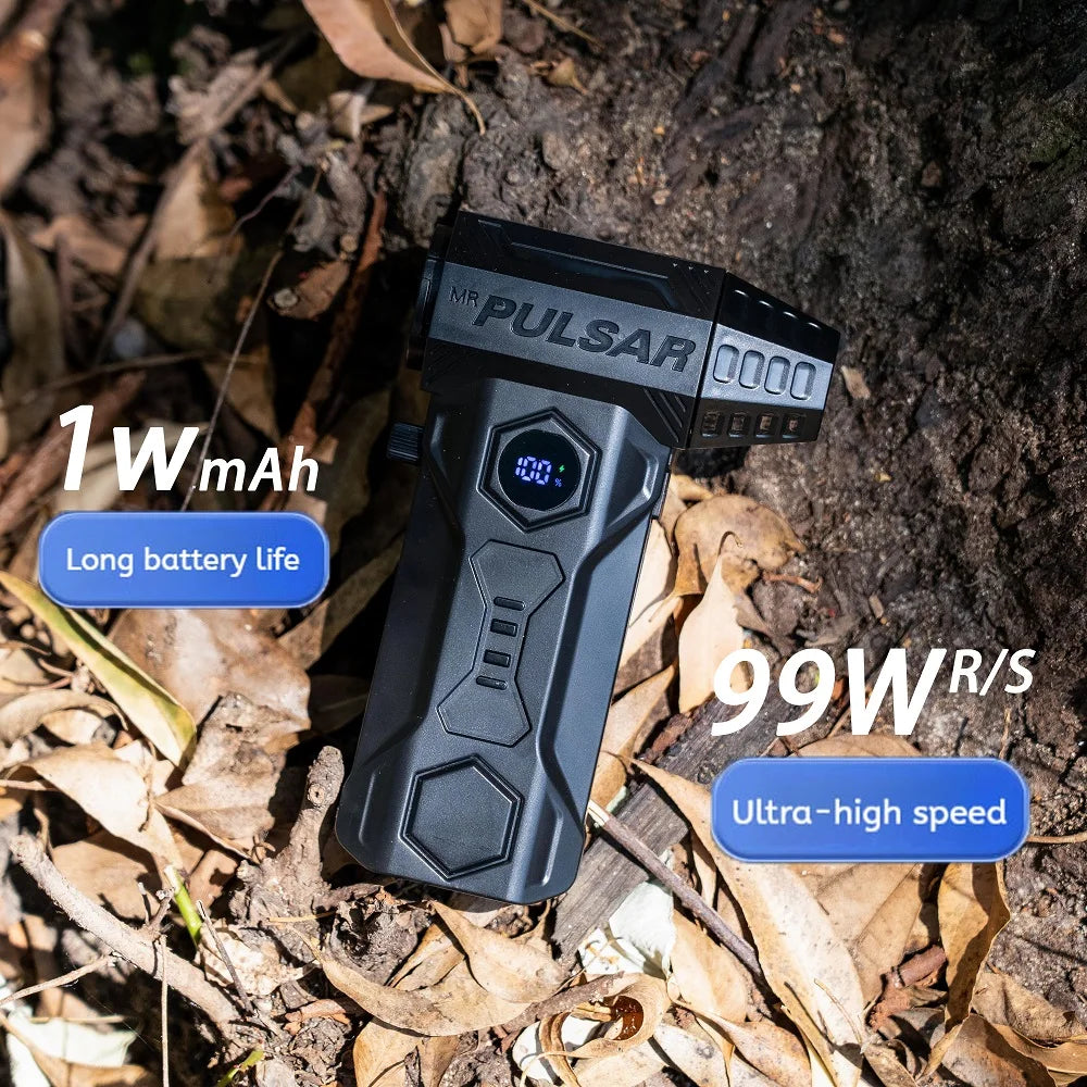 New Turbo Jet Blower 990000RPM Outdoor Powerful Air Blower Brushless Motor Turbo Fan Wind Speed 75m/s 10000mAh Thrust PC Tool