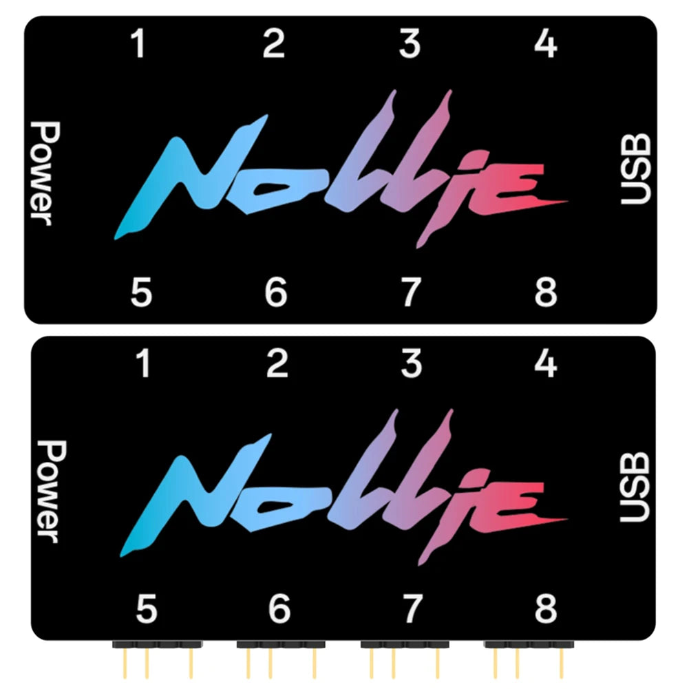Nollie SignalRGB OpenRGB Universal 5V 3PIN ARGB Controller 8 Way Addressable ARGB Splitter HUB For Computer Case Fan Light Strip