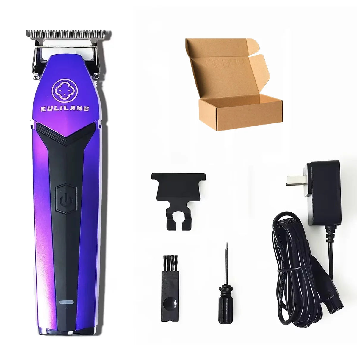 KULILANG Professional Barber R77F R55F R11F Gradient Electric Hair Clipper Titanium Plated FADE Blade 7200rpm Hair Salon Trimmer