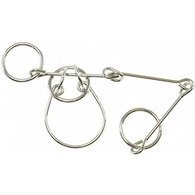 Classic Intelligence Metal Wire Puzzle Baffling Brain Teaser Magic Rings Puzzles Game for Adults Children