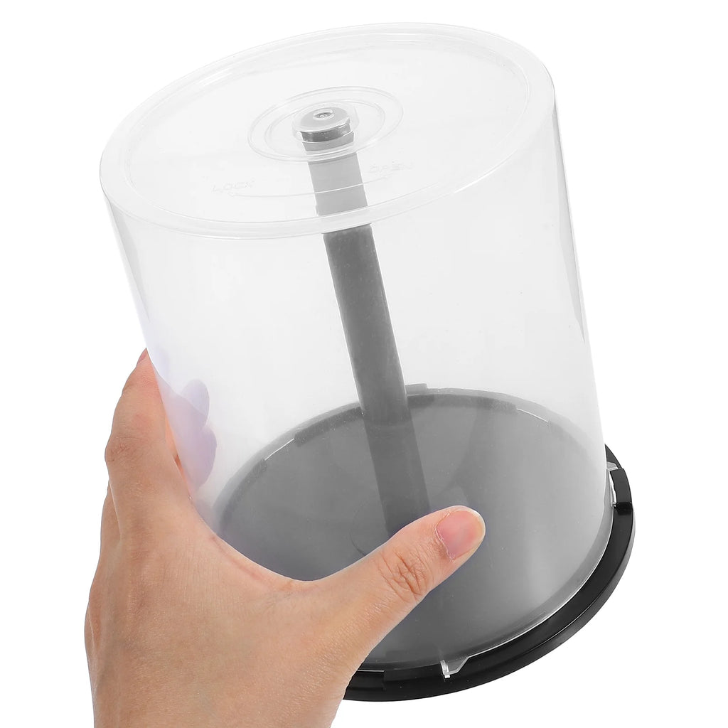 CD Storage Bin Clear Dvd Cases Bucket Cd/dvd Holders Empty Bracket Container Organizer