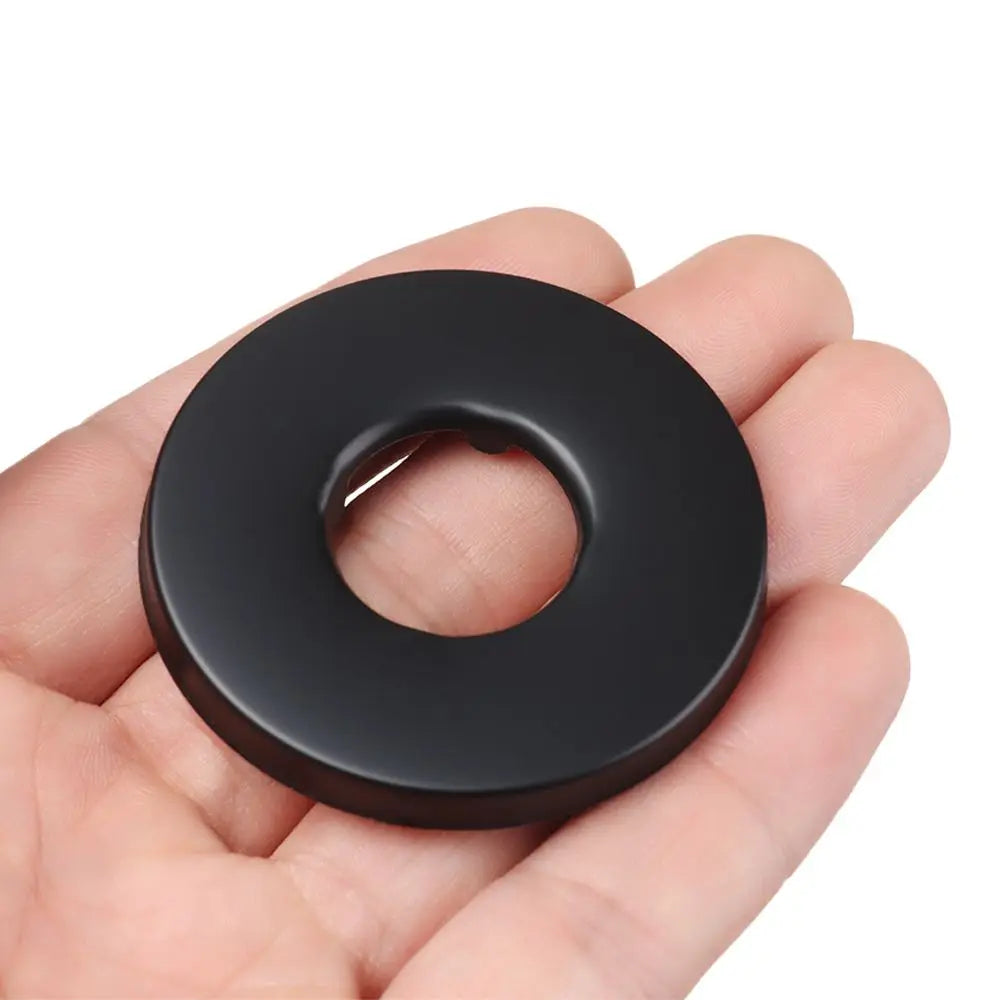 Black Shower Faucet Decorative Cover Stainless Steel Water Pipe Wall Covers Heat Resistant Durable Bathroom Kitchen Accessories