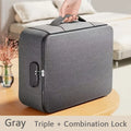 Fireproof Document Bag, Waterproof & Lockable. Portable & Durable for Files, Cards, Money. Family Essential Safe Storage!