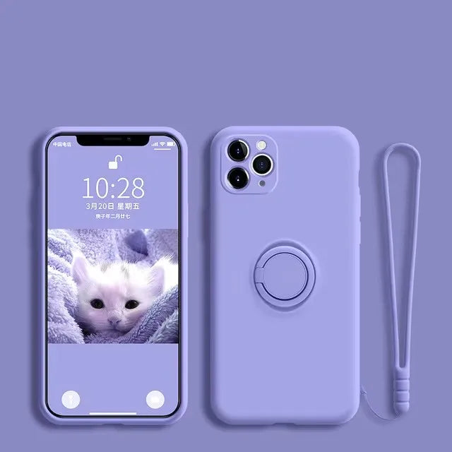 Luxury Liquid Silicone Magnetic Holder Stand Phone Case For XiaoMi 14T 15 Pro Redmi 13C 4G Note 13 14 15 Pro Plus 5G Back Cover