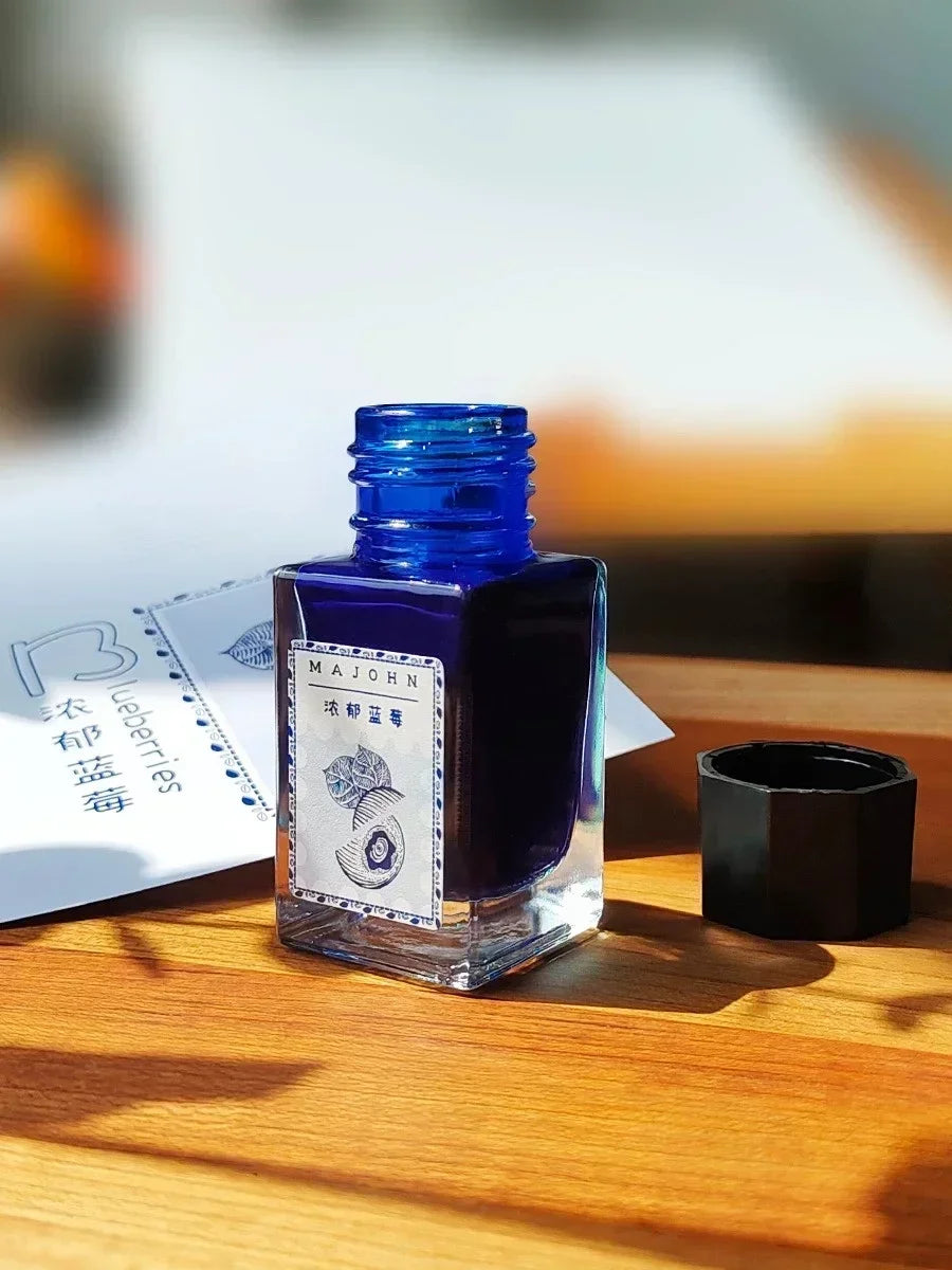 MAJOHN 20ml Shanghai Themed Glitter Ink for Fountain Pen Dip Pen Sketching Art Golden Particles Stationery School Supplies