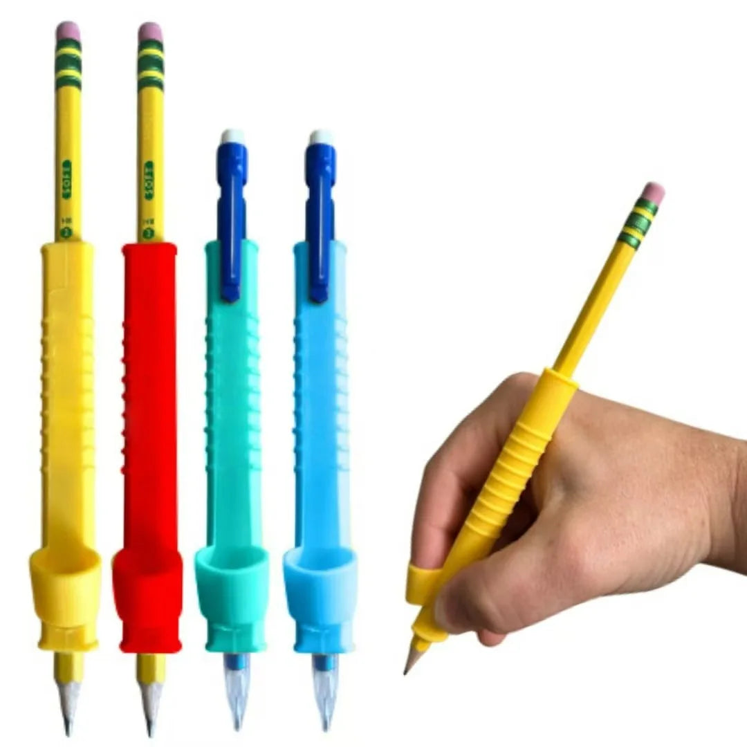 Fashion Creative Hot-selling Fashion 4-piece Textured Silicone Pencil Holder Tactile ADHD and Autism Anxiety Relief