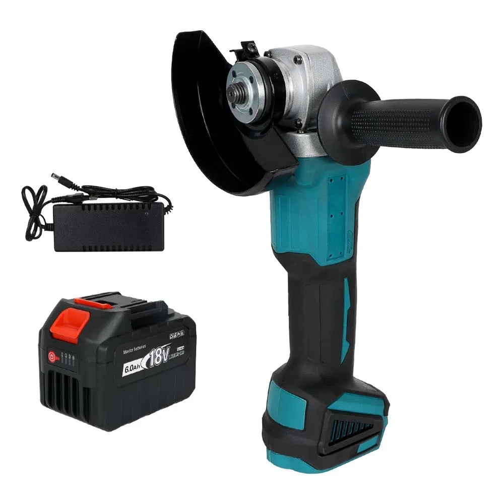 125MM M14 Brushless Impact Angle Grinder Hand Cordless Polishing Grinder Machine DIY Cutting Power Tool For Makita 18V Battery