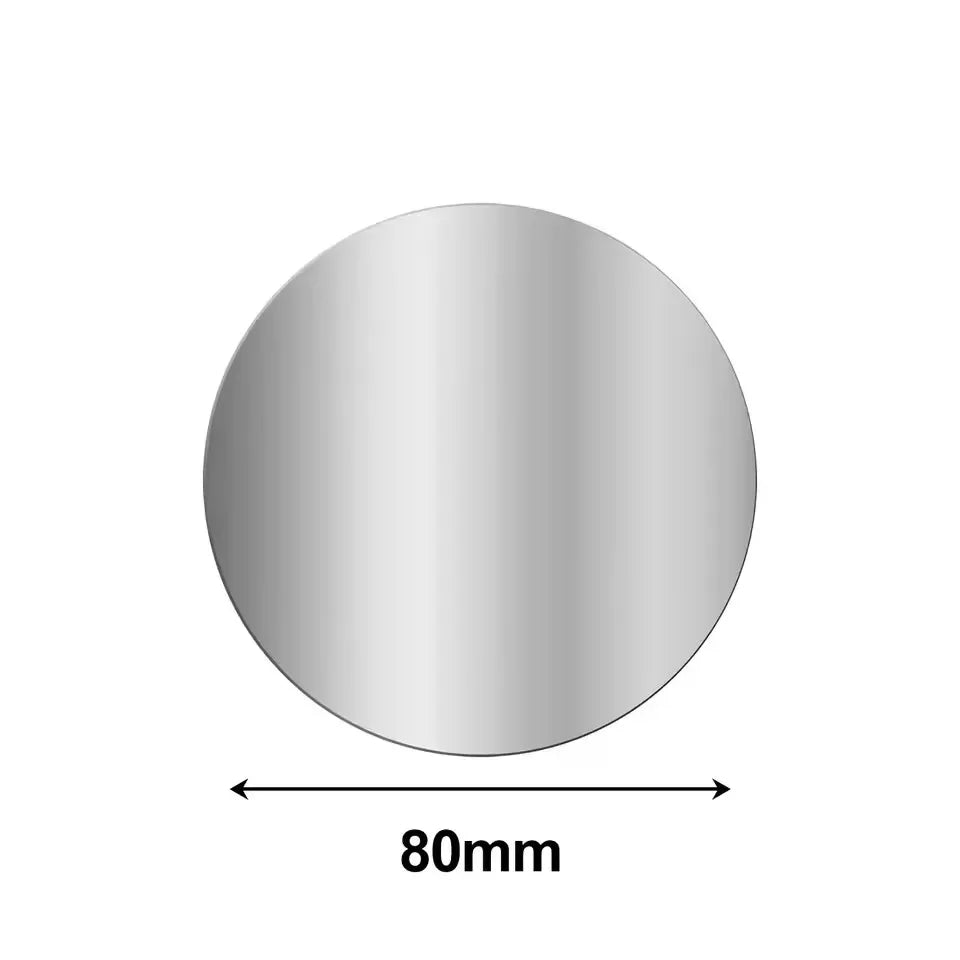 1-5PCS 8CM Magnetic Metal Plate Disk for Mobile Phone Tablet Universal Self Adhesive Iron Disk Patch Sticker for Magnetic Holder