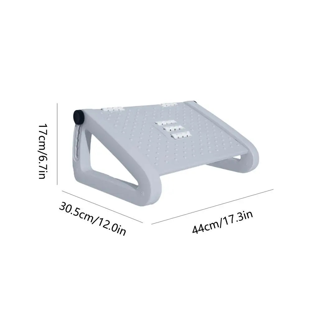 Foot Rest Foot Stool with Roller Massage and 6 Height Settings Comfortable Foot Stool Home Footrest for Under Desk Support