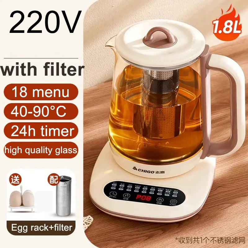 New 2026 220V CHIGO Health 1.8L pot automatic multifunctional tea maker household electric heating kettle CHIGO