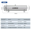 5000L/H Whole House Pipeline Water Filter 304 Stainless Steel Central Purifier 0.01μm UF Membrane Water Purifier