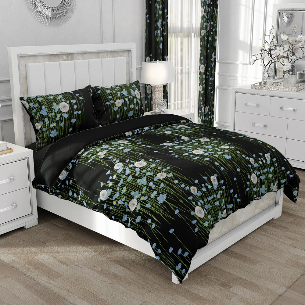 Nordic Linen Bedding set Duvet cover set King/Euro/240x220 size Bed Set Blanket/Quilt Covers for home Bedclothes bird