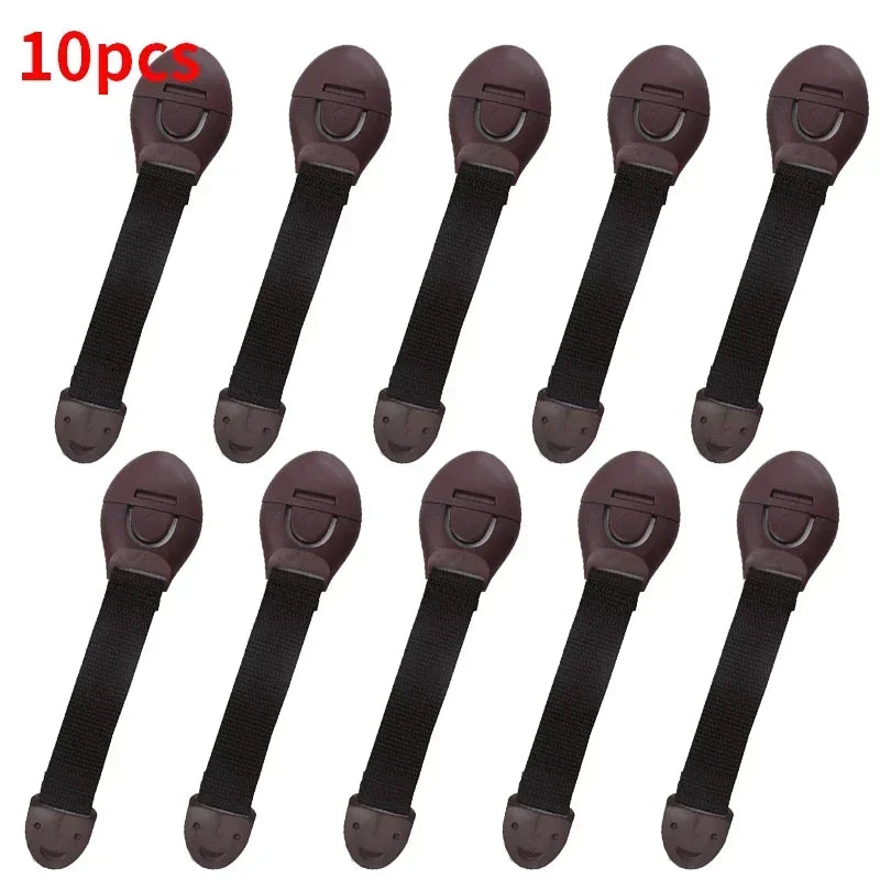 Children Safety Cabinet Lock Baby Security Protection Drawer Door Cabinet Locks Plastic Protection Kids Safety Door Lock Straps