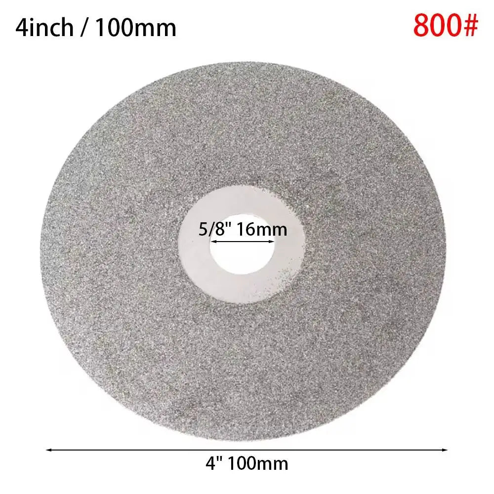 1Pcs Diamond Coated Diamond Grinding Disc 4inch 100mm 80-3000Grit Grinding Wheels Abrasive Disc Woodworking Tool