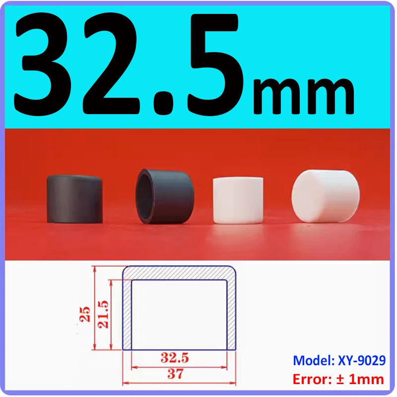  White Silicone rubber cover round steel pipe sleeve end protective cap anti-collision and high temperature resistant 3~68.5mm