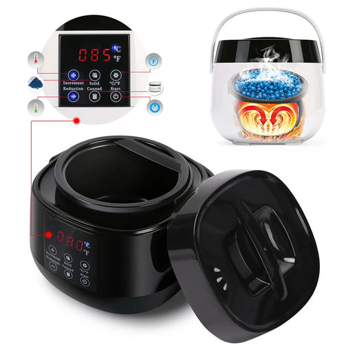 2026 New 500CC Wax Heater Warmer Hair Removal Wax Machine SPA Body Epilator Paraffin Wax Pot Smart LCD Temperature Display