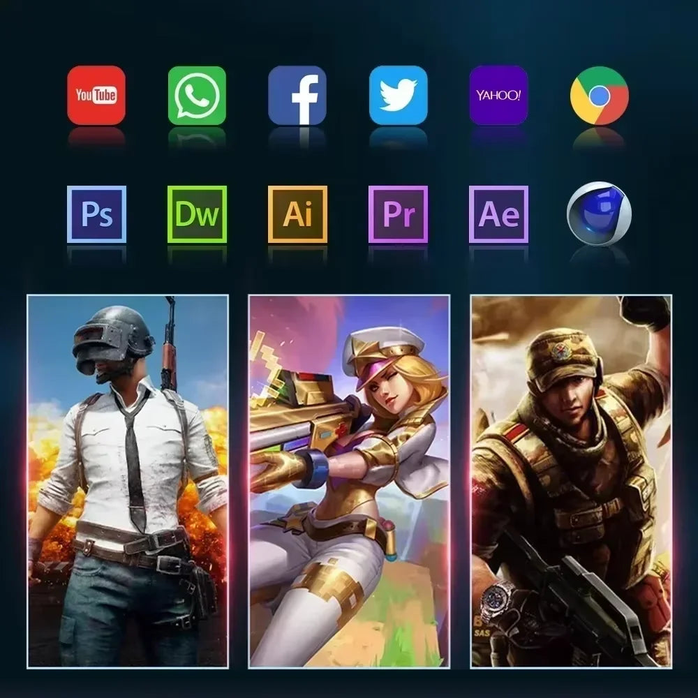 2026 LENO Gaming Laptop 15.6'' Windows 11  Intel Core i7-8650U 32GB RAM 2TB SSD Laptop Fingerprint Unlock Office Notebook Computer
