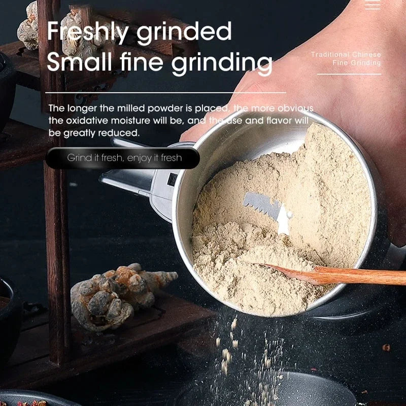 Electric Grinder For Baby Food Mills 400W Kitchen Cereal Nuts Beans Spices Grains Grinder Machine Multifunctional Home Grinder