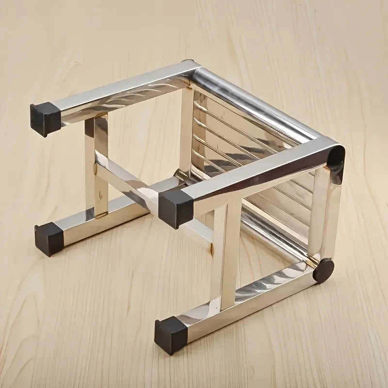 Multi-Functional Stainless Steel Square Stool - Waterproof Anti-slip Thick And Durable Suitable For Indoor and Outdoor Use.