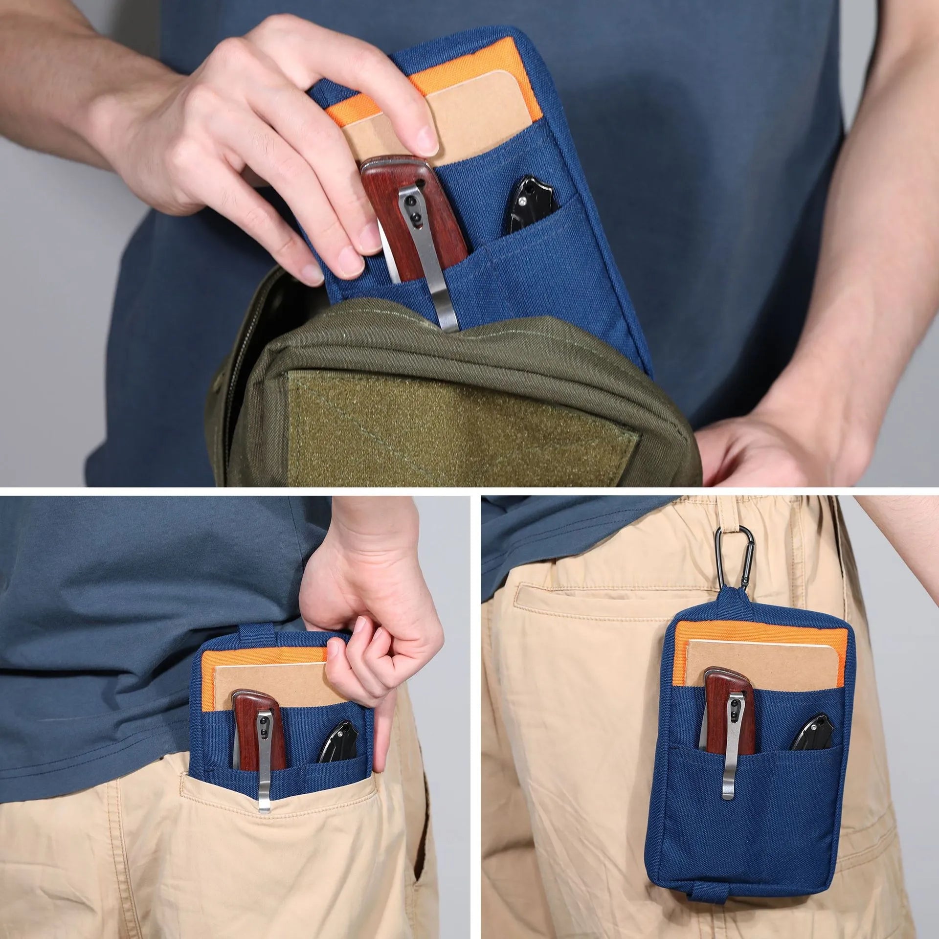 Portable Outdoor EDC Tool Storage Bag Tactical EDC Pouch Mini Tactical Wallet Coin Purse Multifunctional Bag for Camping Hiking