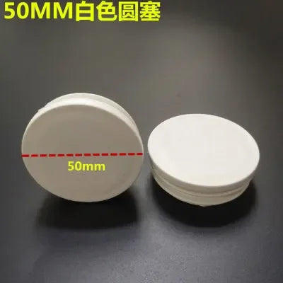 10pcs White square plastic pipe plug round cap tube end inner plug Furniture Leg Blanking hole dust cover Feet Protector  ﻿