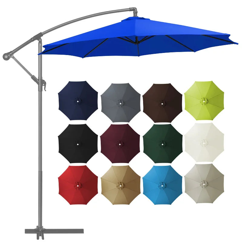 Umbrella Replacement Cloth Waterproof Beach Hexagonal Canopy Outdoor Garden UV Protection Parasol Sunshade Umbrella Cloth