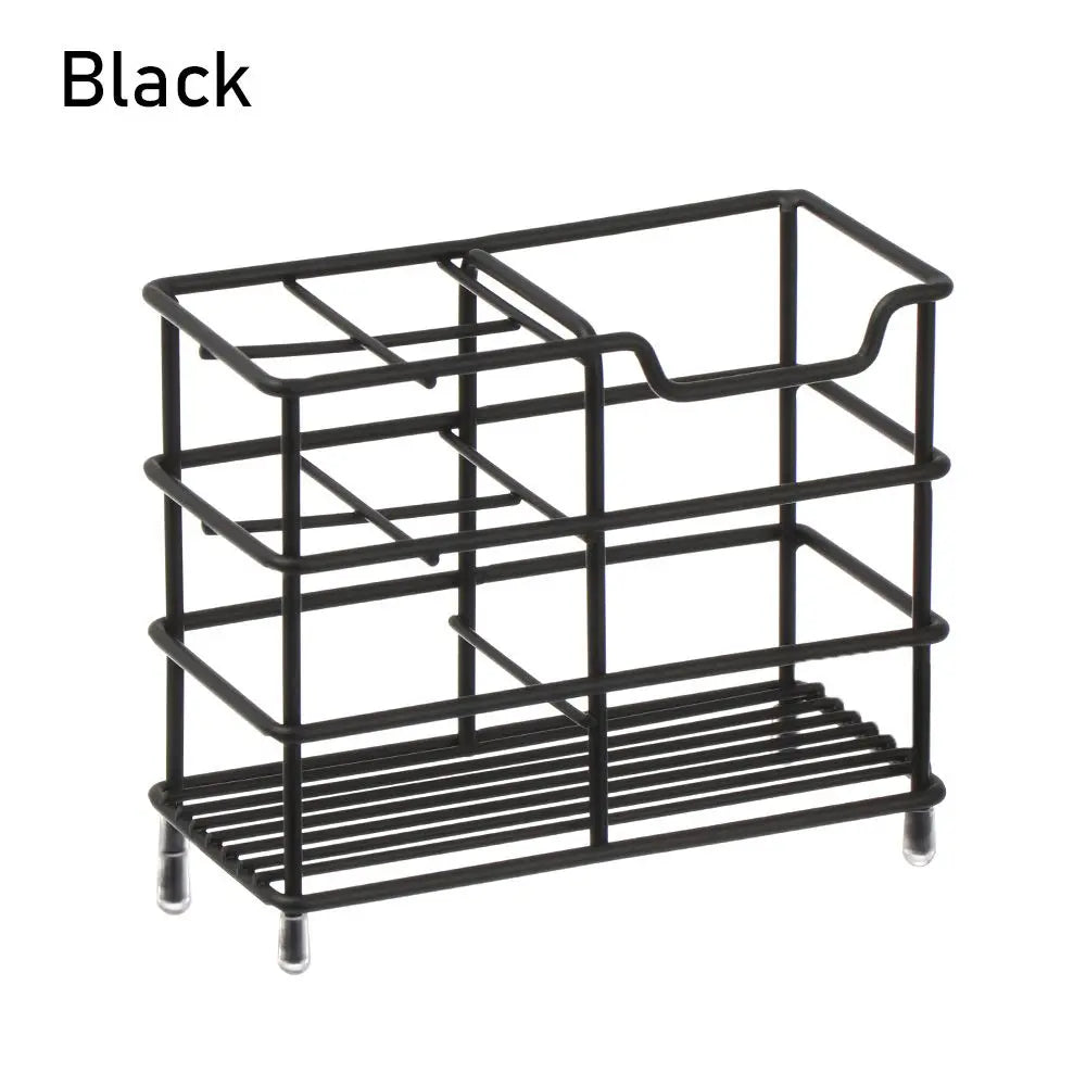 Multi-function Stainless Steel Rustproof Bathroom Toothbrush Holder Cosmetics Vanity Countertops Storage Rack