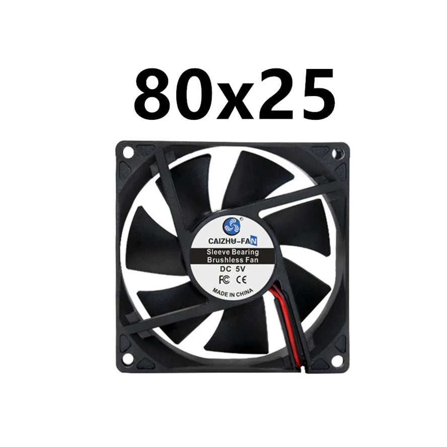 40MM 50MM 60MM 70MM 80MM 90MM 120MM Cooling Fan Brushless Motor Case Fan Quiet Fan 2PIN