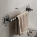 Without Drilling Bathroom Towel Holder Slipper Rack Holder Wall Mounted Towel Shelf Towel Bar Kitchen Bathroom Accessories