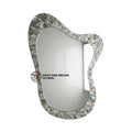 Luxury Square Art Deco Wedding Wall Mirror Handmade MDF Mosaic Eco-Friendly 5mm Thick Framed Decorative for Premium Home Decor