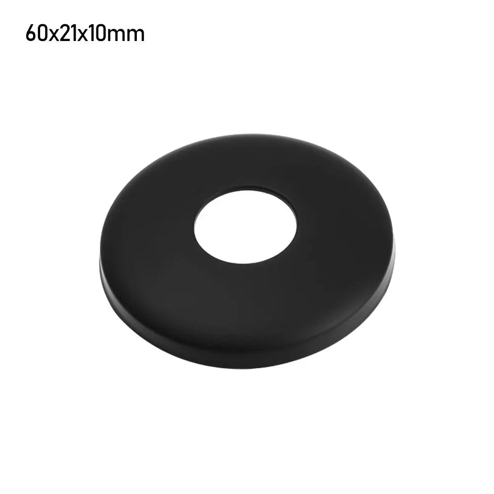 Black Shower Faucet Decorative Cover Stainless Steel Water Pipe Wall Covers Heat Resistant Durable Bathroom Kitchen Accessories