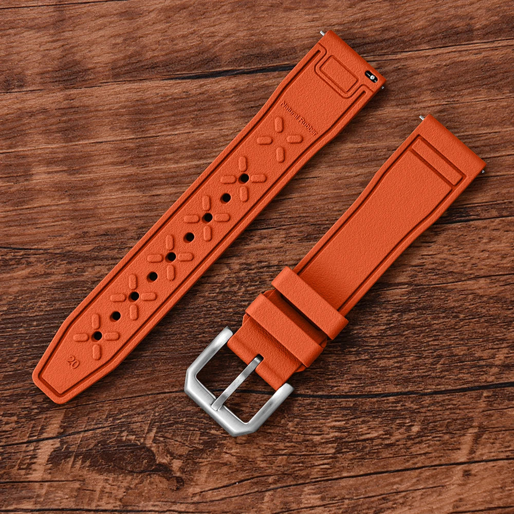 FKM Rubber Strap for IWC Big Pilot Mark Portugieser TOP GUN 20mm21mm 22mm Quick Release Strap Diving Sport Butterfly Buckle Band