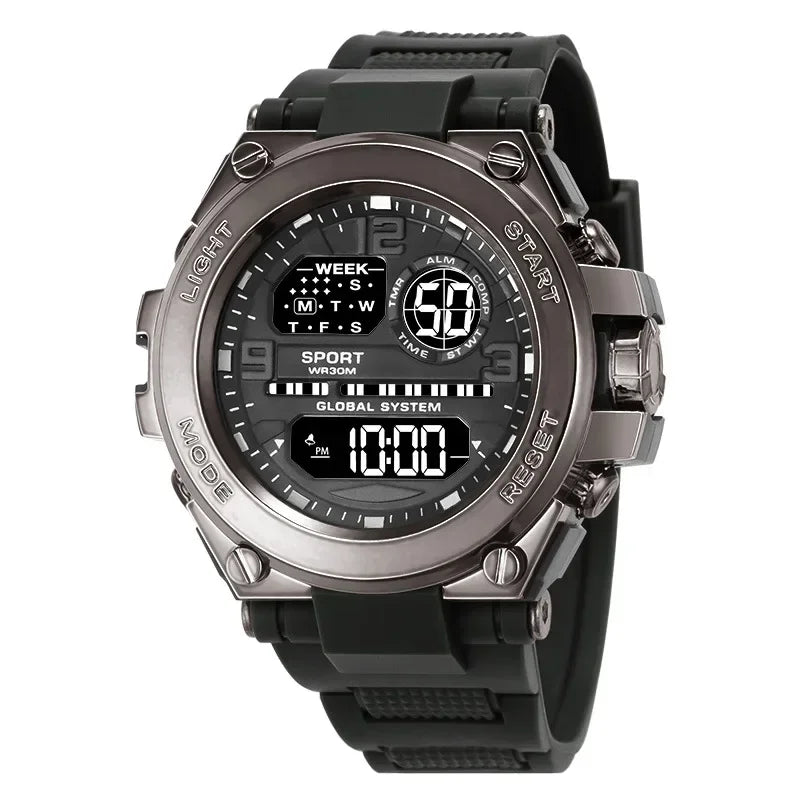 Multifunction Fashion Men's Outdoor Sport Watch Luminous Alarm Clock Men LED Digital Watch Waterproof Electronic Wristwatch