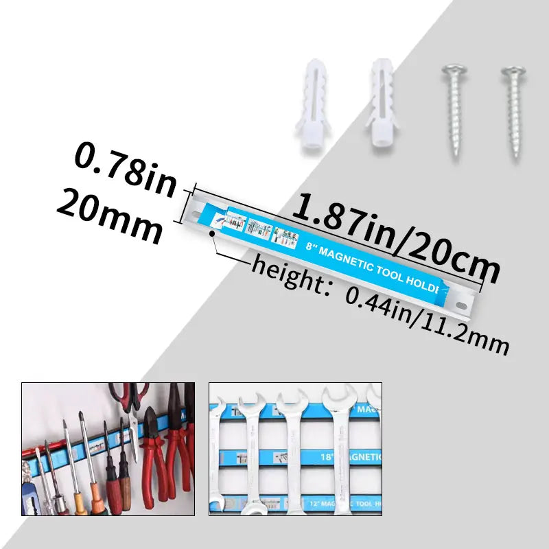 Strong magnetic tool rack hardware kitchenware and iron products storage magnetic force rack magnetic magnet magnetic strip