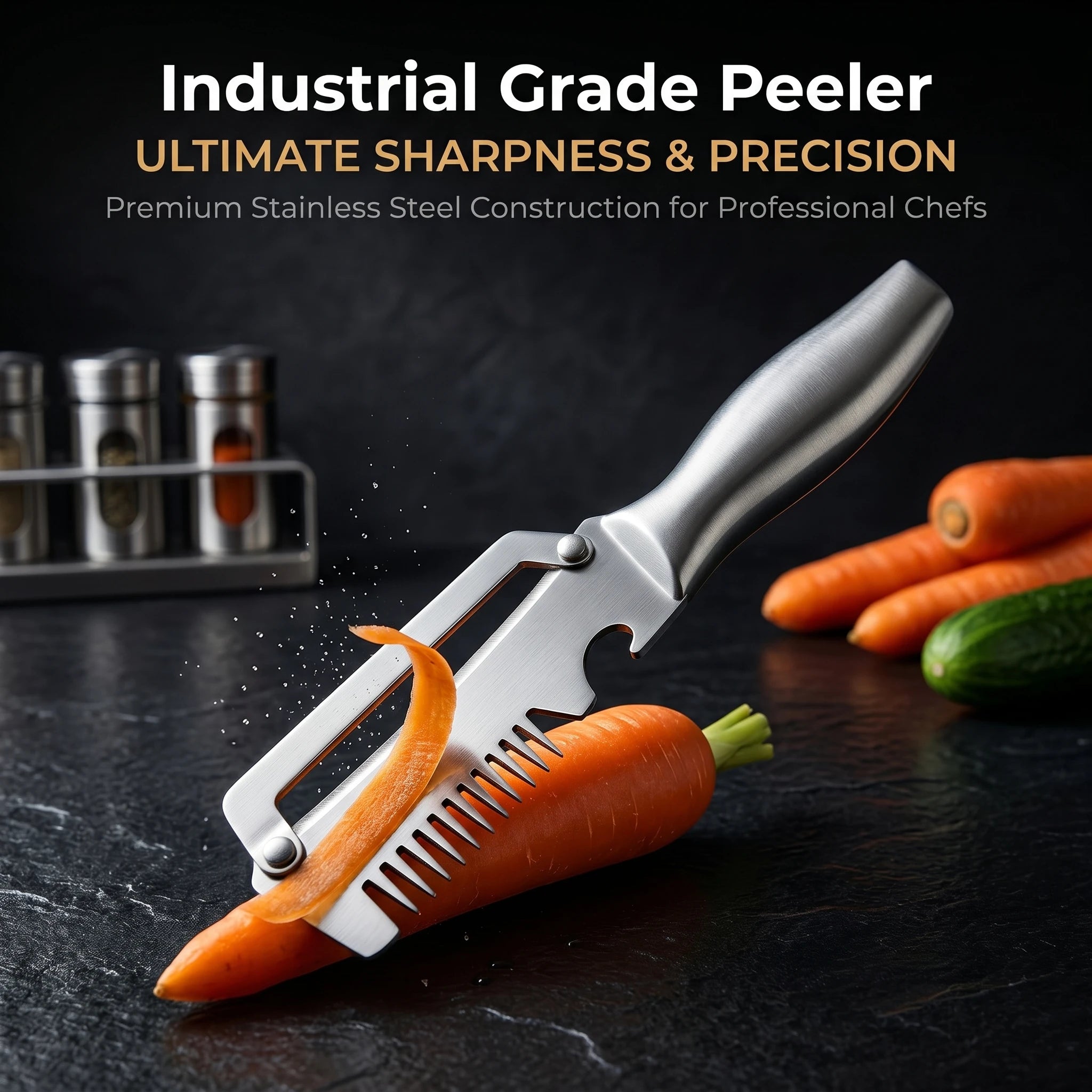Stainless Steel Kitchen Peeler Potato Pumpkins Peeler Non-slip handle Household MultiFunction Vegetable Peeler ProfessionalGrade