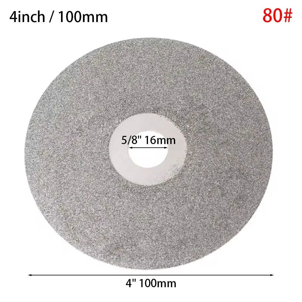 1Pcs Diamond Coated Diamond Grinding Disc 4inch 100mm 80-3000Grit Grinding Wheels Abrasive Disc Woodworking Tool