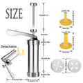 Stainless Steel Cake Cream Decorating Gun Sets Cookie Making Machine Nozzles Mold Pastry Syringe Extruder Outdoor Tableware