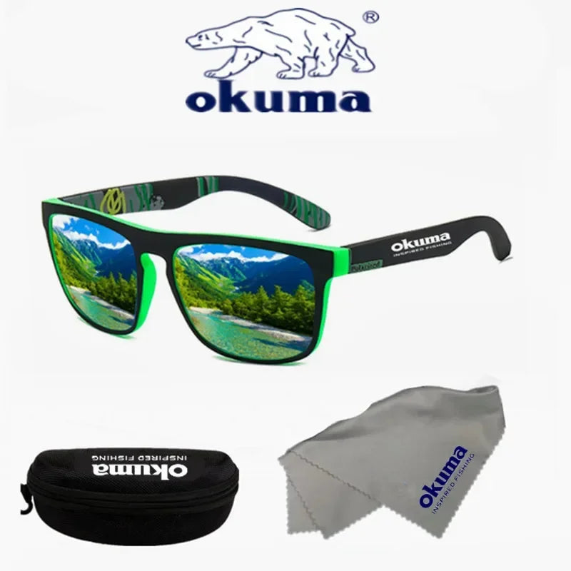 Okuma Polarized Sunglasses UV400 for Men and Women Outdoor Hunting, Fishing, Driving Bicycles, Sunglasses Optional Box