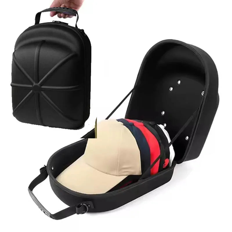 Portable Carrier Case Caps Storage Hard Shell Hat  Outdoor Travel Hat Protective Box Hat Travel Case Baseball Cap Carrying Bag