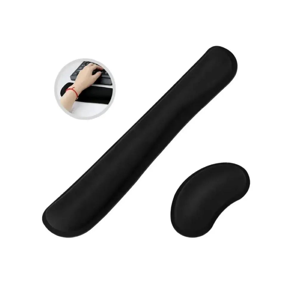 Comfortable Anti-Slip Mouse Pad with Wrist Support for Office Computers Laptops Macs - Ergonomic Keyboard Wrist Rest