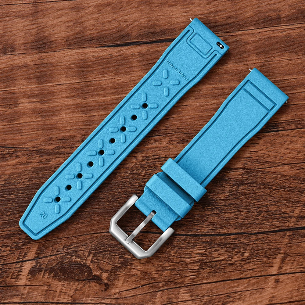 FKM Rubber Strap for IWC Big Pilot Mark Portugieser TOP GUN 20mm21mm 22mm Quick Release Strap Diving Sport Butterfly Buckle Band