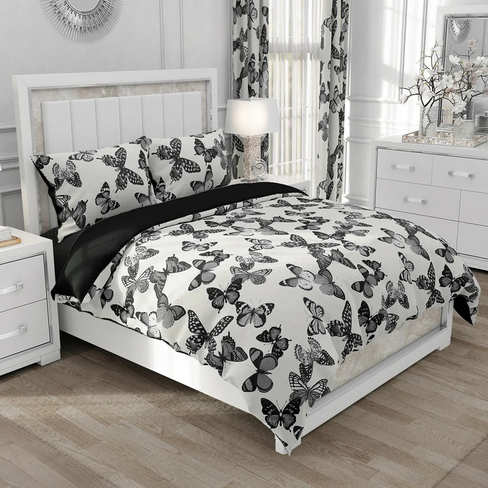 Nordic Linen Bedding set Duvet cover set King/Euro/240x220 size Bed Set Blanket/Quilt Covers for home Bedclothes bird