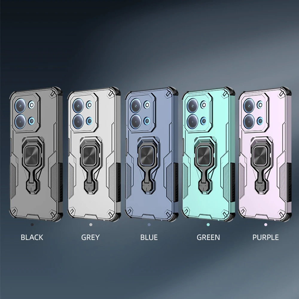 For Xiaomi Redmi 15C 4G 171mm Case Shockproof Armor Magnetic Holder Ring Stand Lens Protect Funda For Redmi15C Redmy 15C 15 C 4G