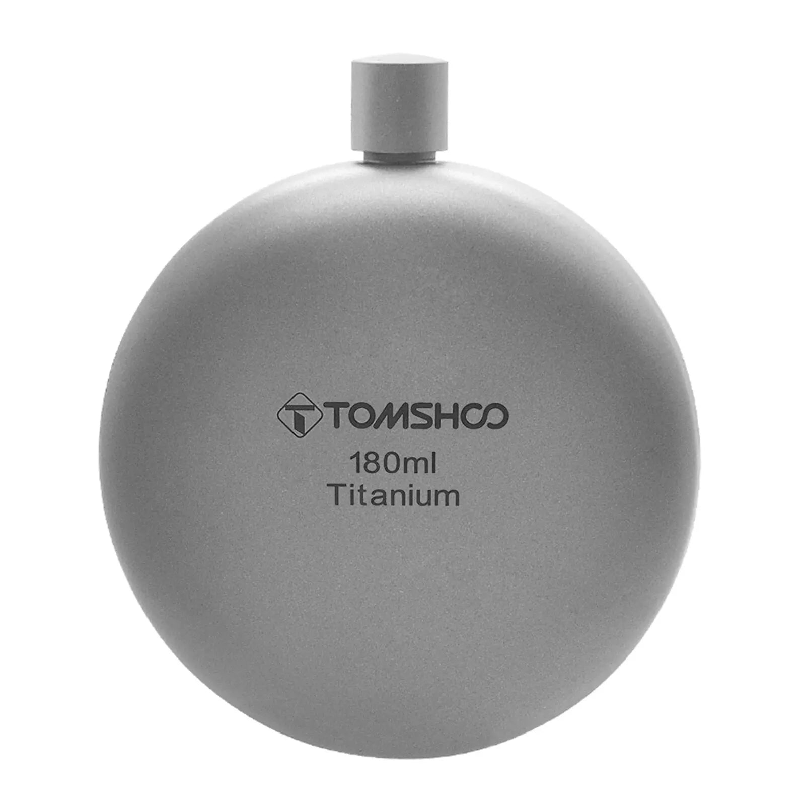 Tomshoo 150ml/180ml Titanium Flask with Funnel Alcohol Whisky Wine Flask for Outdoor Camping Hiking Backpacking Travel Picnic