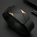 Stylish Men's PU Leather Belt - Fashion Belts for Daily Life, Leisure, Party, Festival, Work, and Business Automatic Buckle